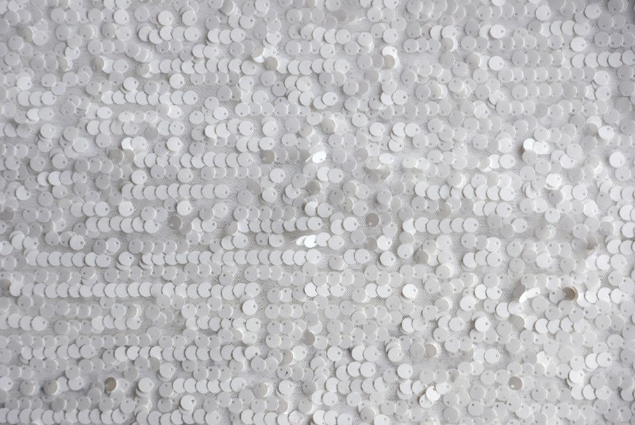Fabric by the Yard - Payettes - White