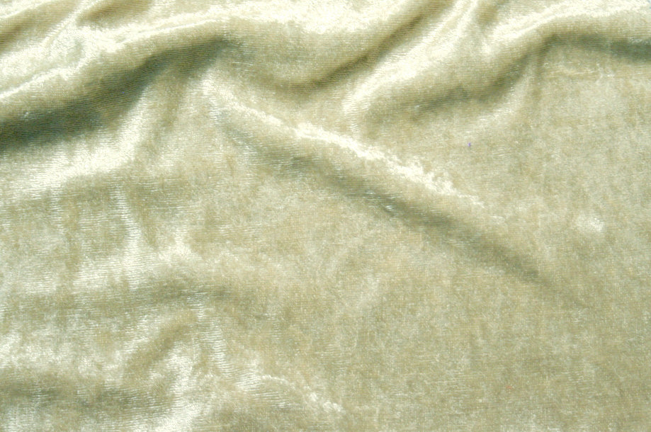 Fabric by the Yard - Panne Velvet - Ivory
