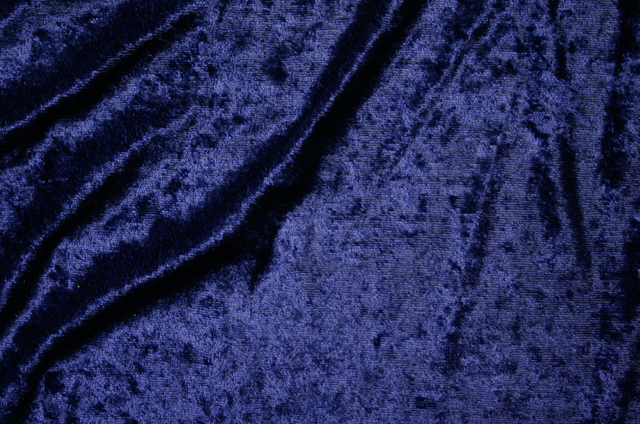 Fabric by the Yard - Panne Velvet - Navy