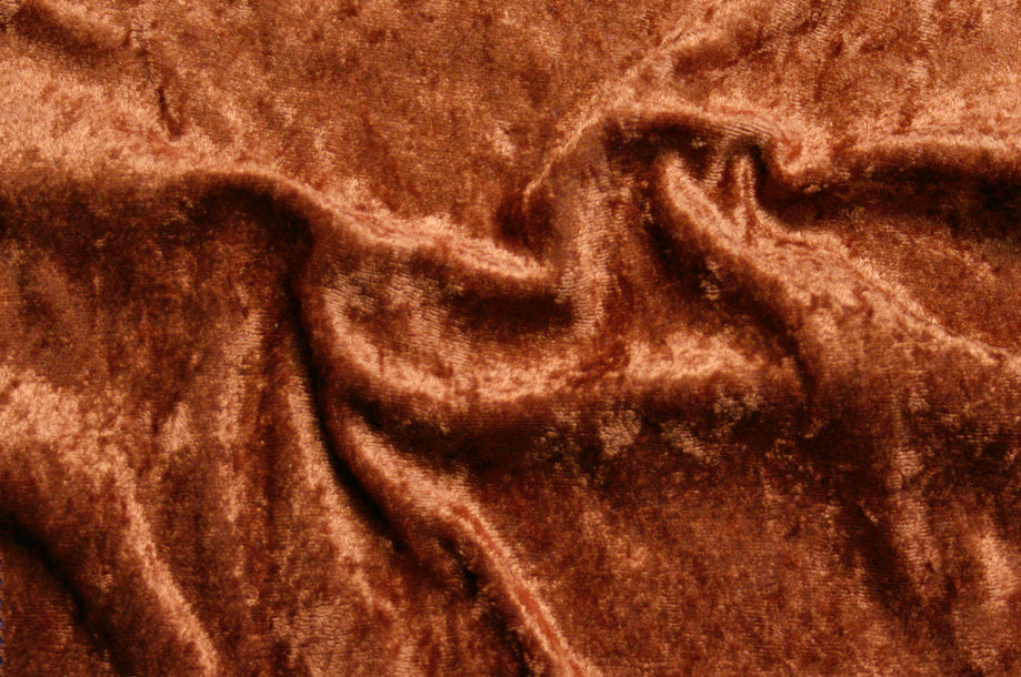 Fabric by the Yard - Panne Velvet - Rust