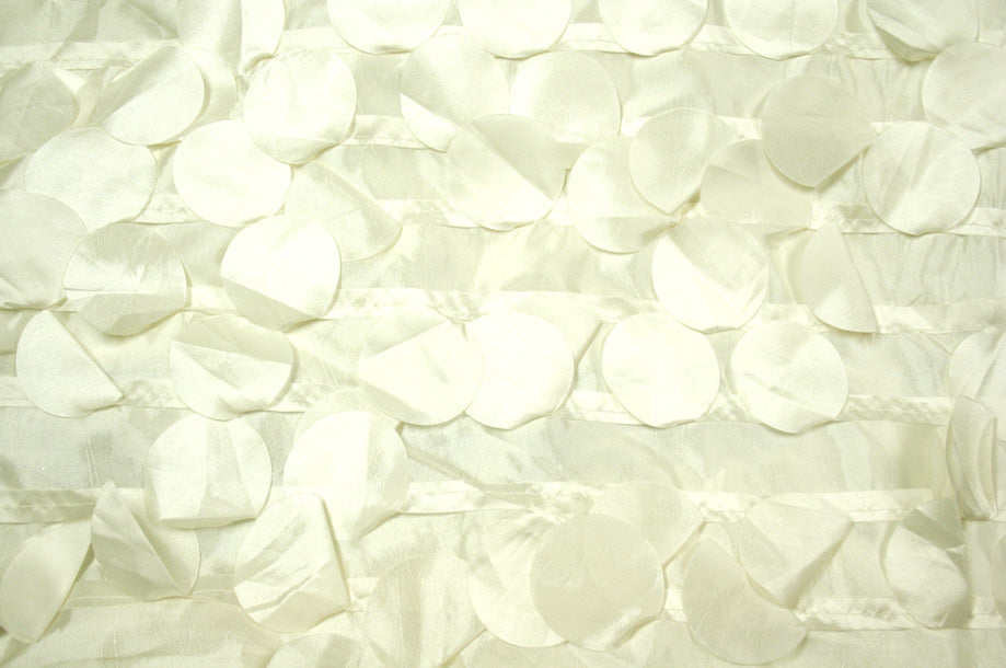 Fabric by the Yard - Pintuck Taffeta - Ivory