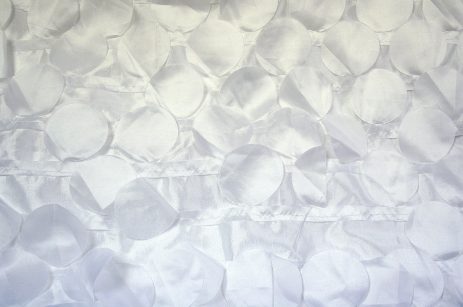 Fabric by the Yard - Petal Taffeta - White