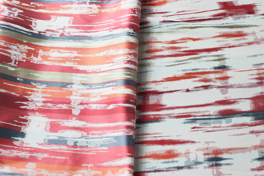 Fabric by the Yard - Psychedelic - Coral