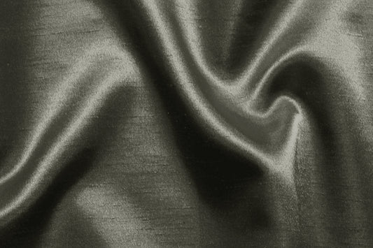 Fabric by the Yard - Shantung Satin - Charcoal