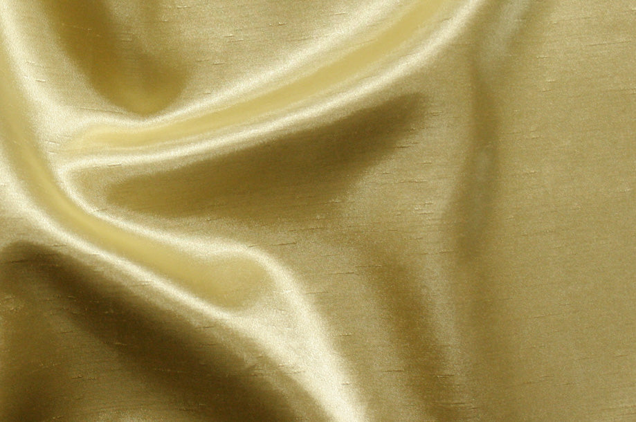 Fabric by the Yard - Shantung Satin - Gold