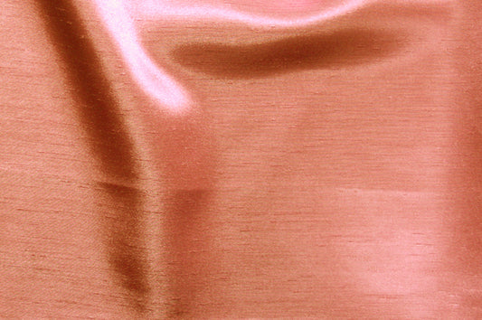Fabric by the Yard - Shantung Satin - Coral