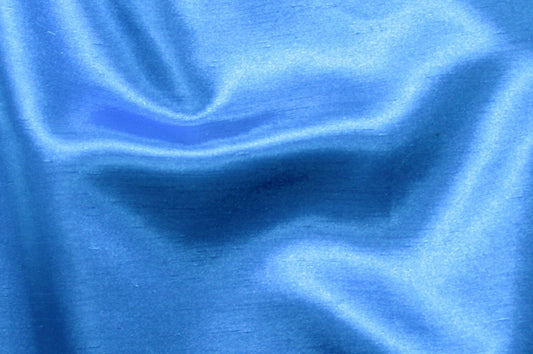 Fabric by the Yard - Shantung Satin - Turquoise