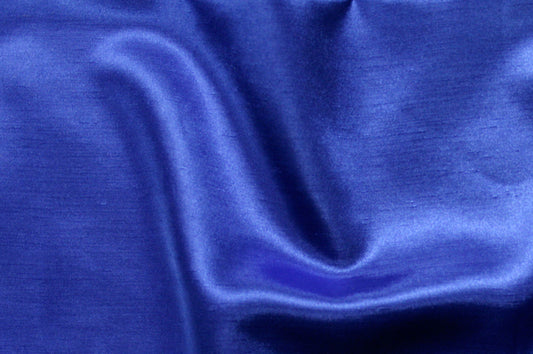 Fabric by the Yard - Shantung Satin - Royal