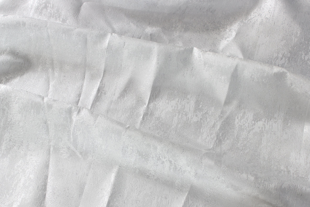 Fabric by the Yard - Stardust - White / Silver