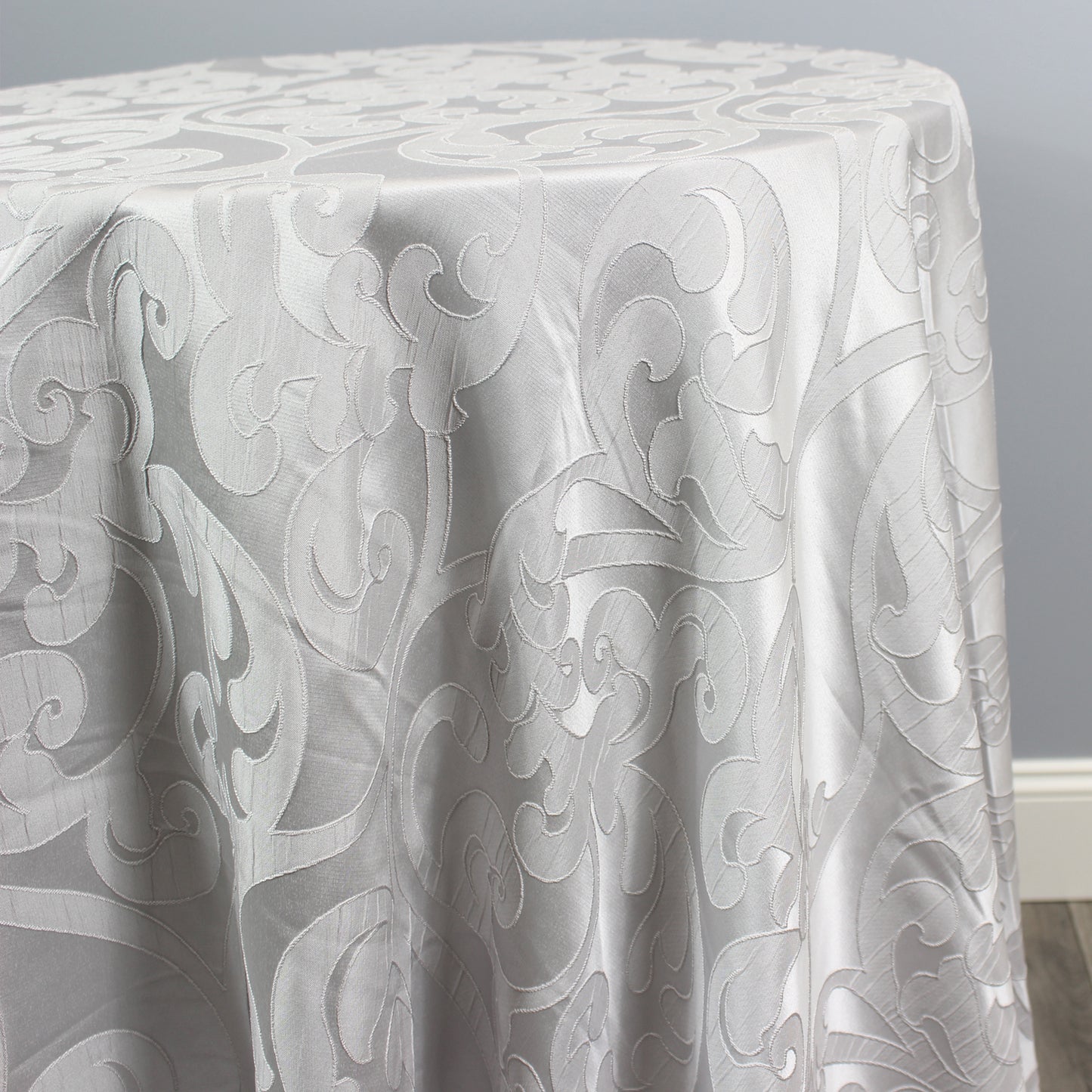 Fabric by the Yard - Victorian Damask - Silver