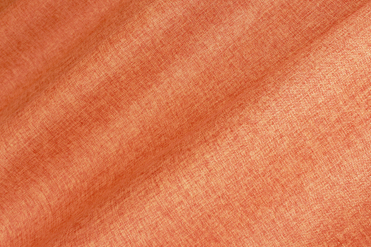 Fabric by the Yard - Vintage Linen - Dark Orange