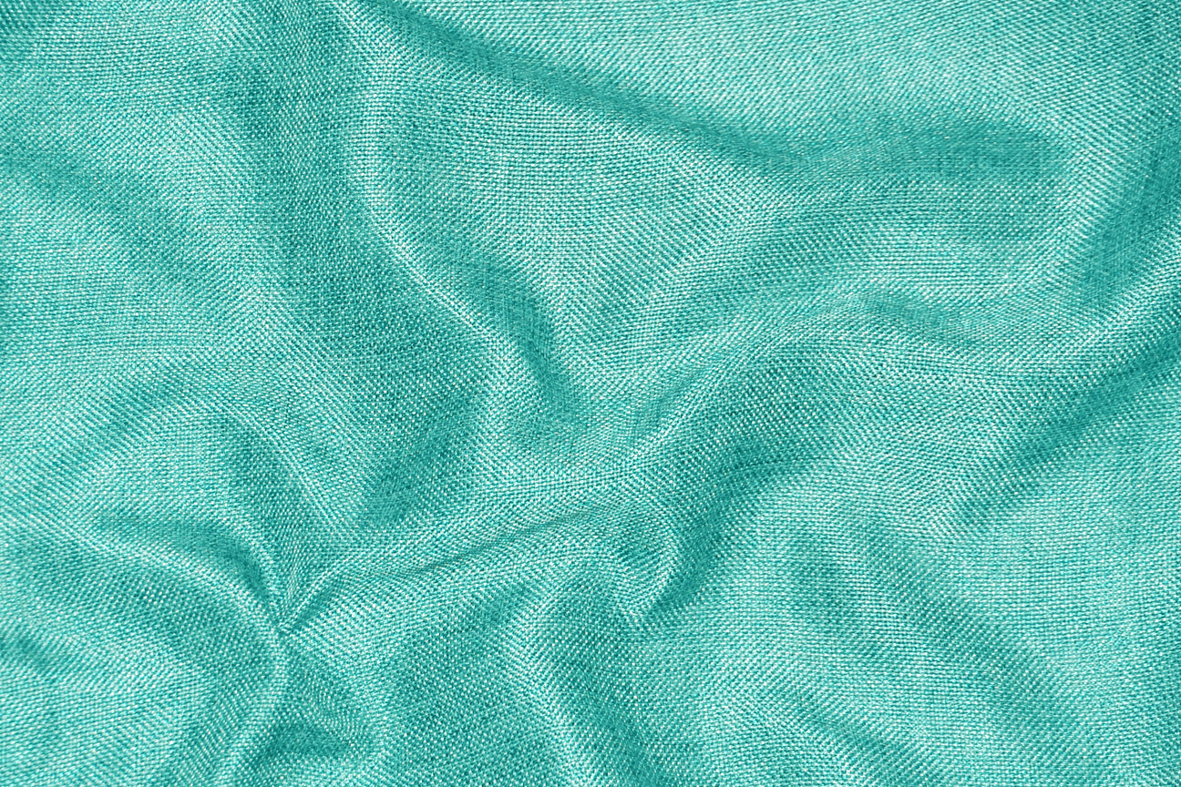 Fabric by the Yard - Vintage Linen - Tiffani Blue