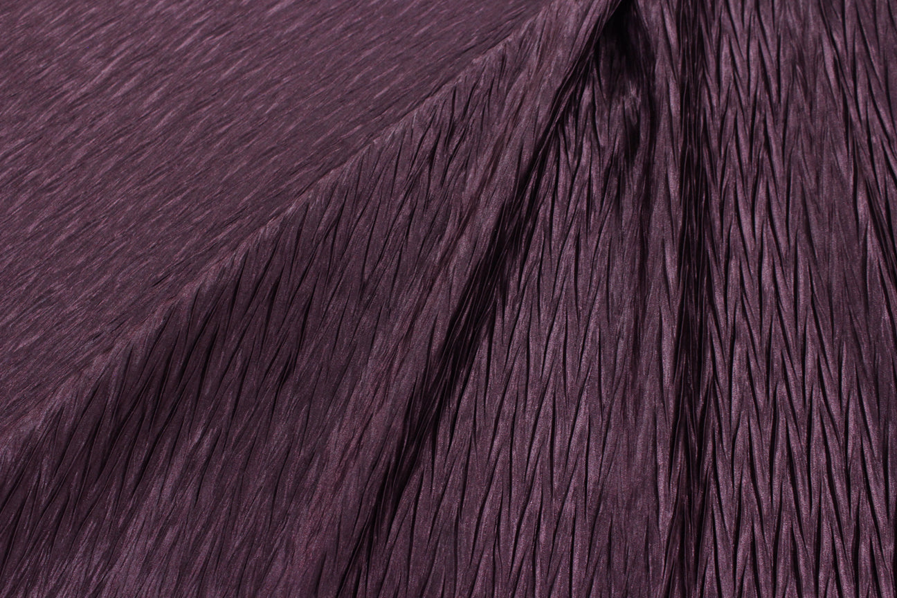 Fabric by the Yard - Xtreme Crushed Satin - Plum