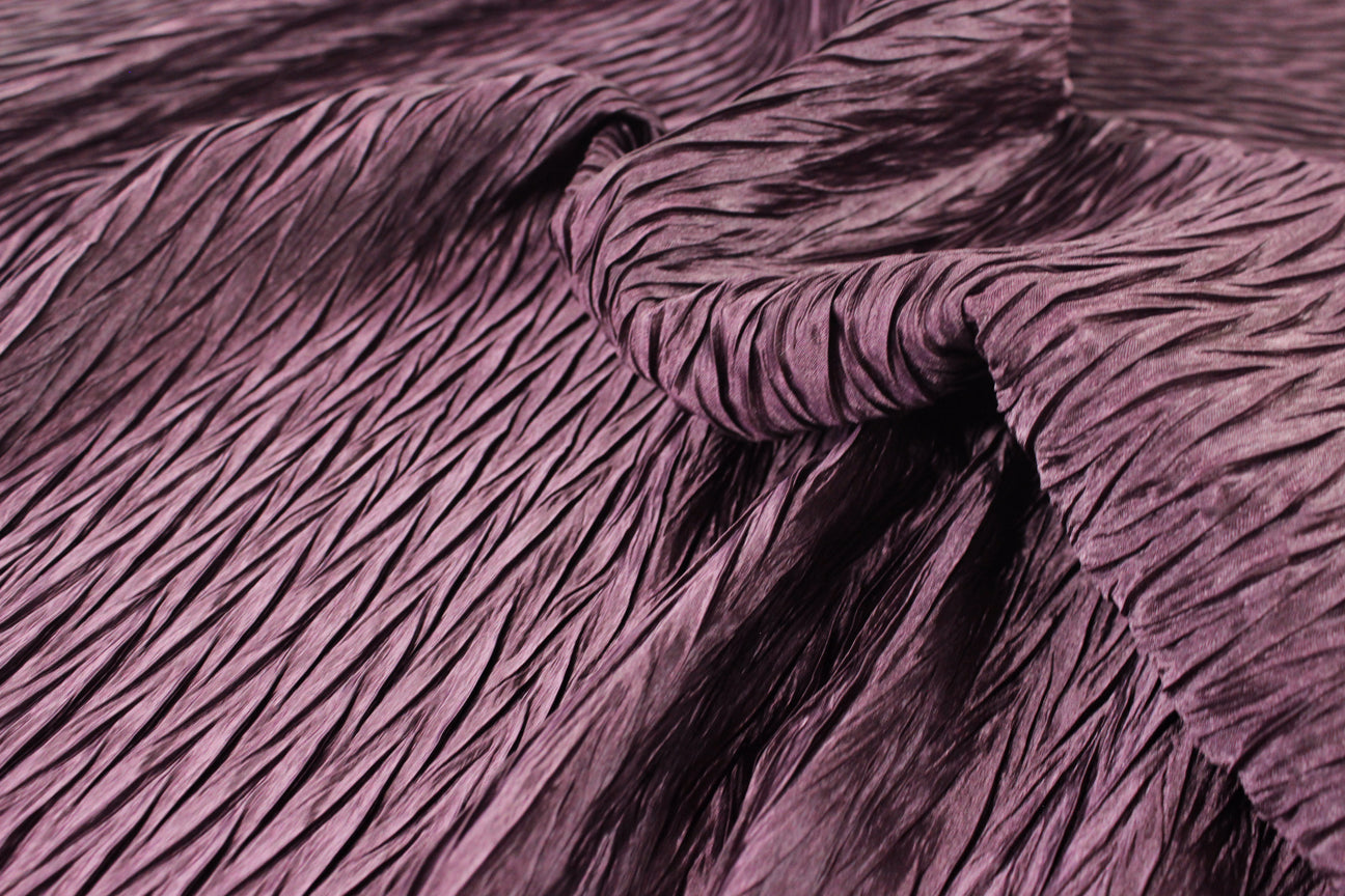Fabric by the Yard - Xtreme Crushed Satin - Plum