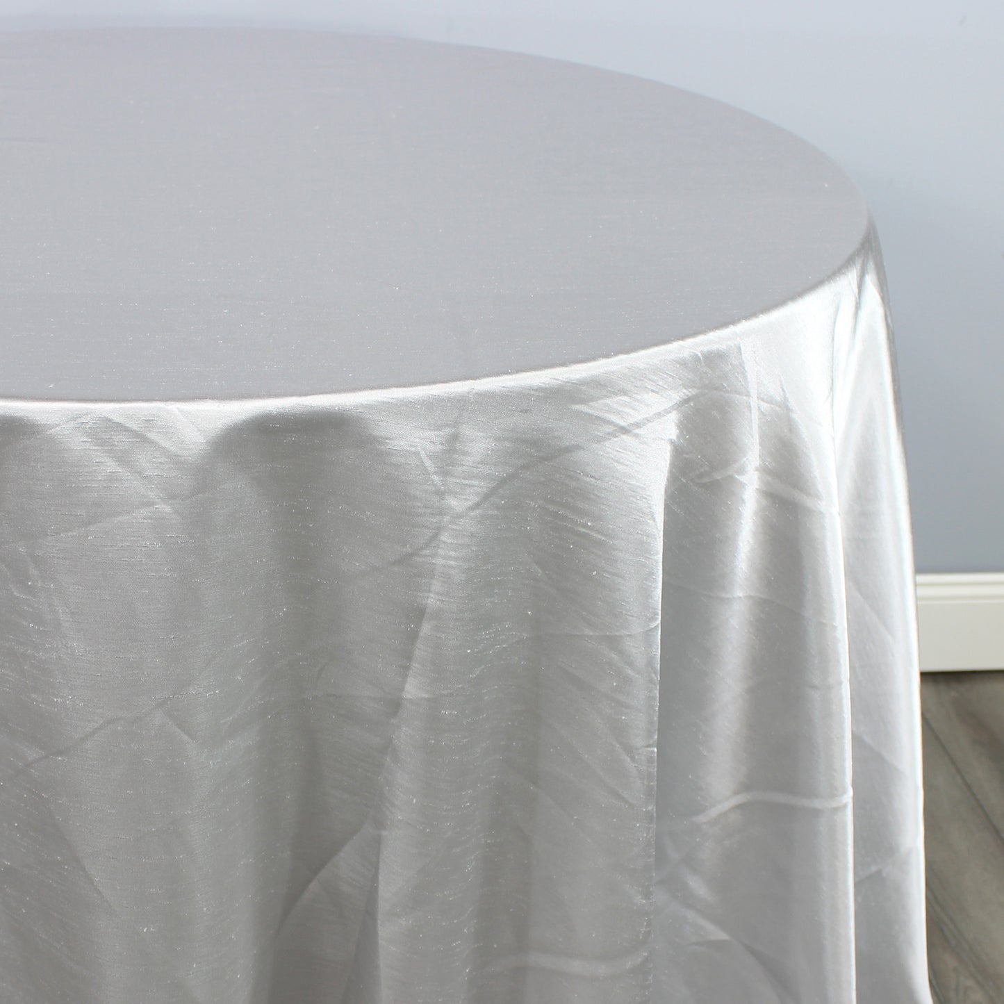 Fabric by the Yard - Shantung Satin - Silver