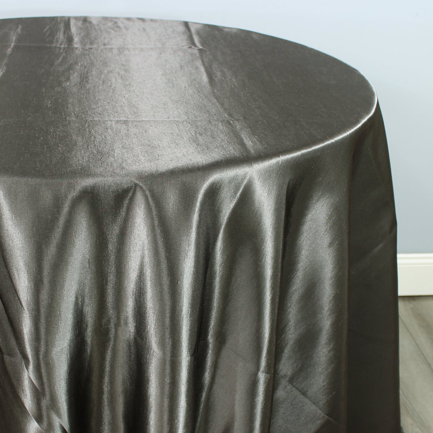 Fabric by the Yard - Shantung Satin - Charcoal
