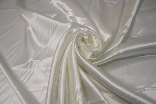 Fabric by the Yard - Beverly Satin - Ivory