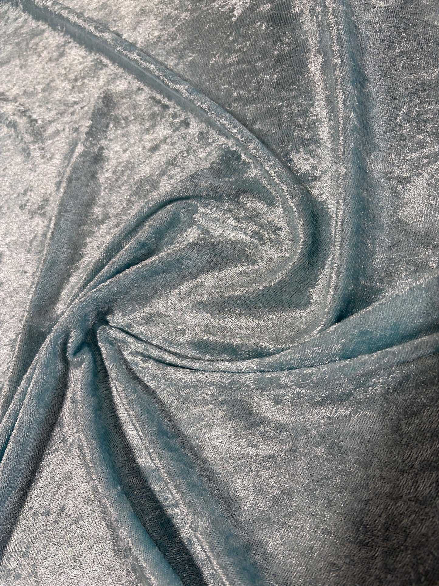 Fabric by the Yard - Panne Velvet - Baby Blue