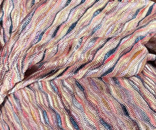 Fabric by the Yard - Jacquard Knit - Multicolor Pink