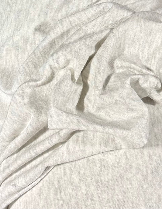 Fabric by the Yard - Spandex Jersey - Heather Grey