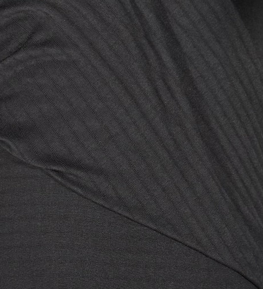 Fabric by the Yard - Lightweight Faux Rib Knit - Black
