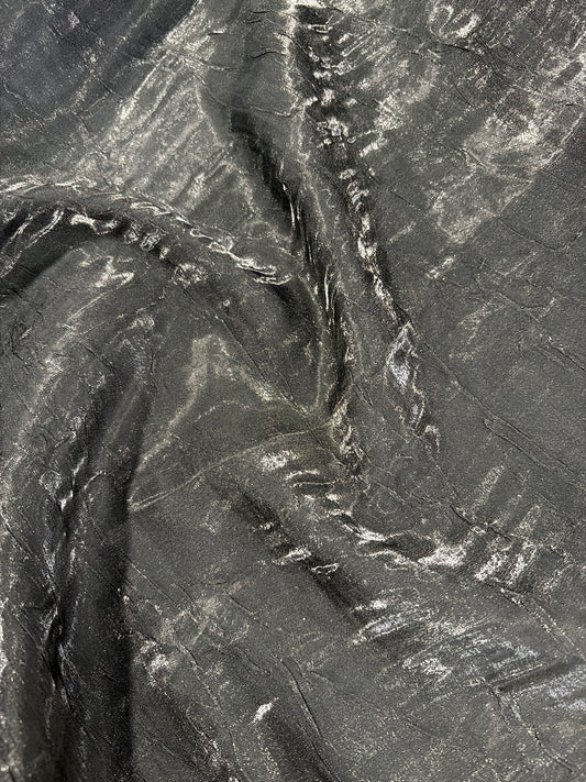 Fabric by the Yard - Iridescent Crush Black