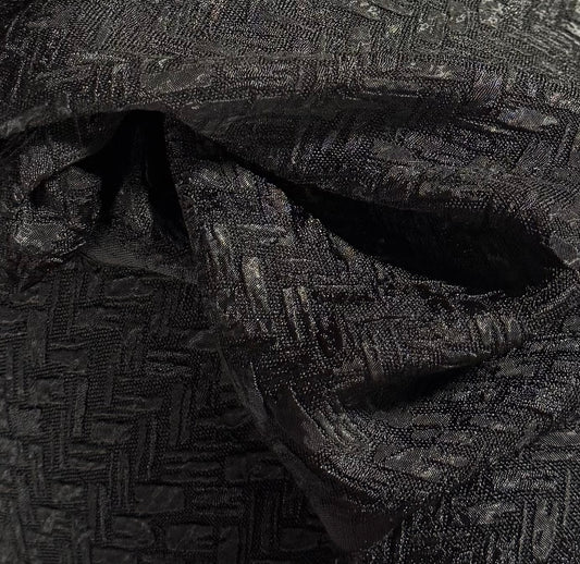 Fabric by the Yard - Woven Jacquard - Black