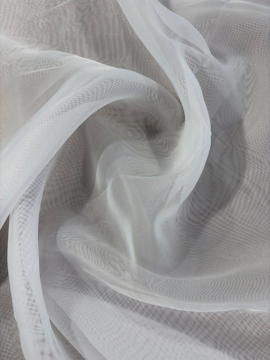 Fabric by the Yard - Voile (Fire Retardant) White