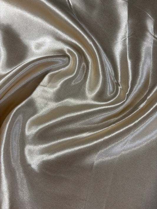 Fabric by the Yard - Bridal Satin Champagne