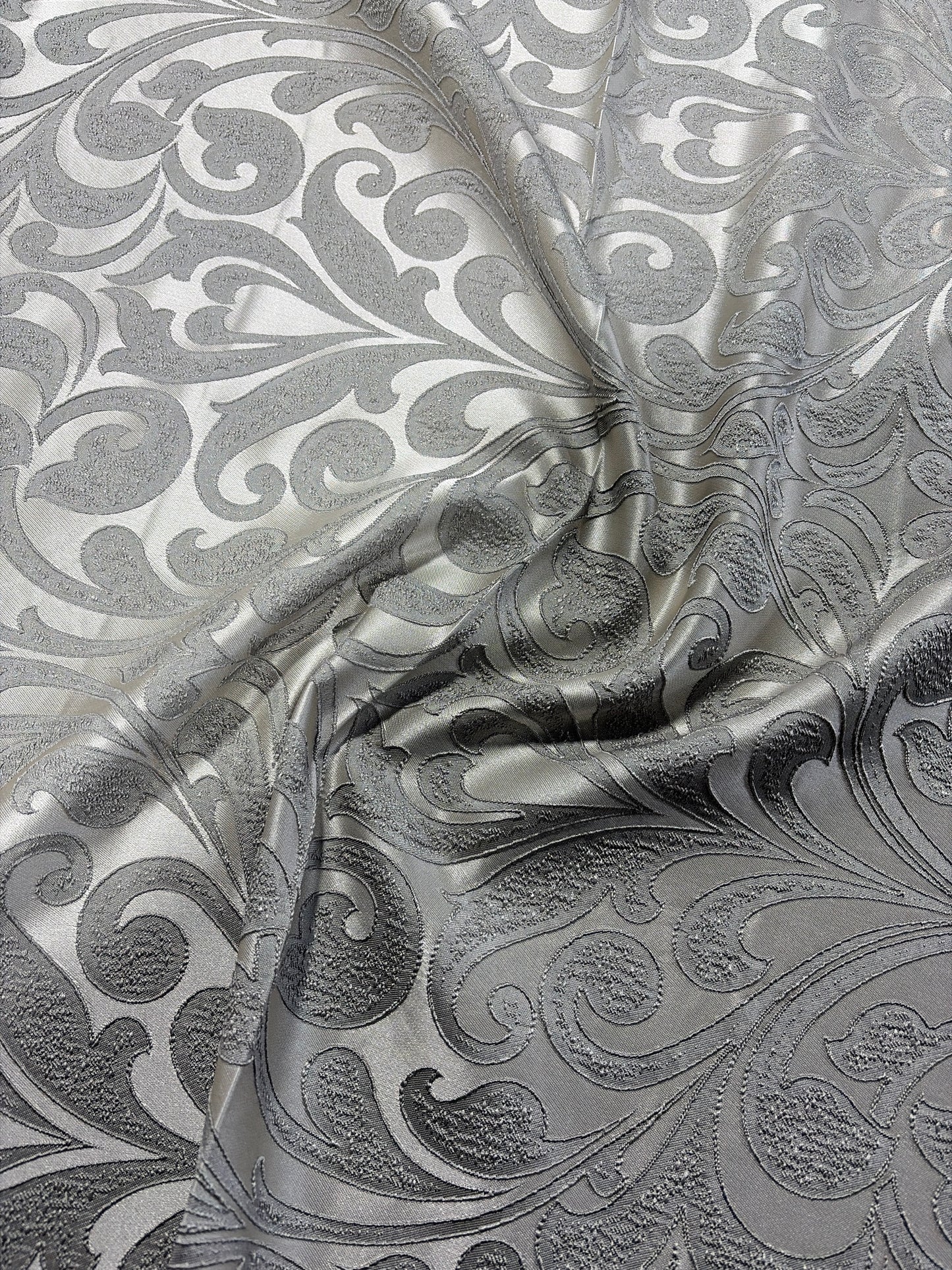 Fabric by the Yard - Delta Damask - Grey