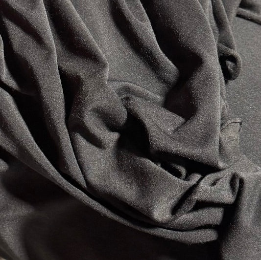 Fabric by the Yard - Jersey Plain - Black