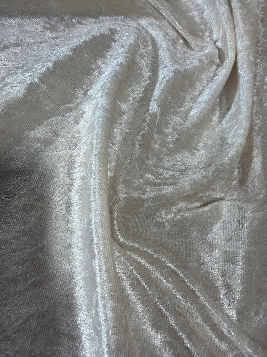 Fabric by the Yard - Panne Velvet - Champagne