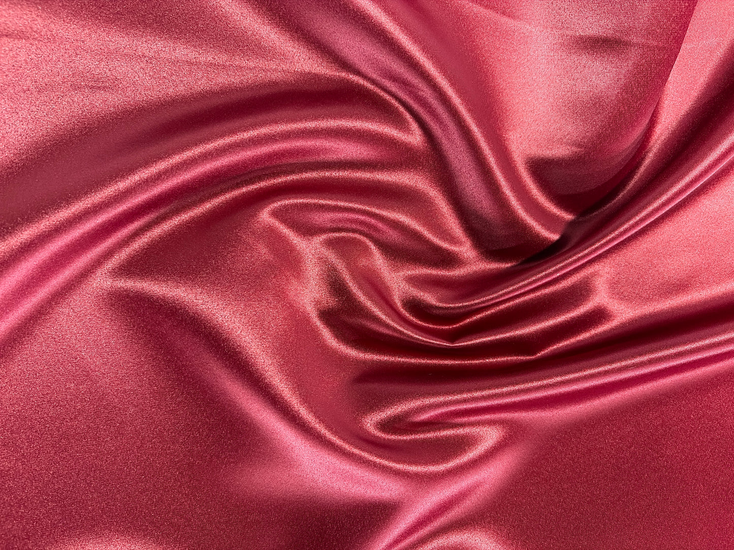 Fabric by the Yard - Lamour Matte Satin - Cranberry