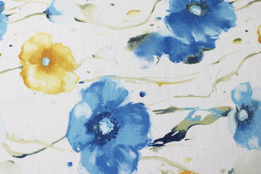 Fabric by the Yard - Botanical - Blue