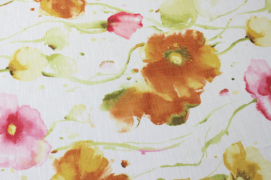 Fabric by the Yard - Botanical - Orange