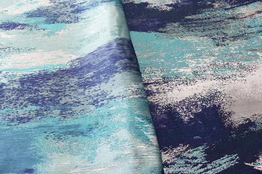 Fabric by the Yard - Brushtroke - Blue