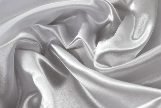 Fabric by the Yard - Bridal Satin - White