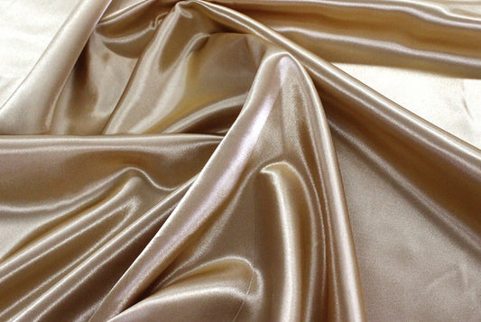 Fabric by the Yard - Bridal Satin - Khaki