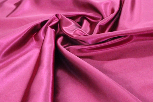 Fabric by the Yard - Bridal Satin - Fuchsia