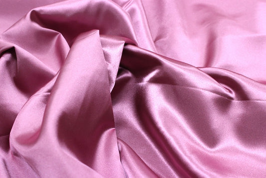 Fabric by the Yard - Bridal Satin - Dk Rose