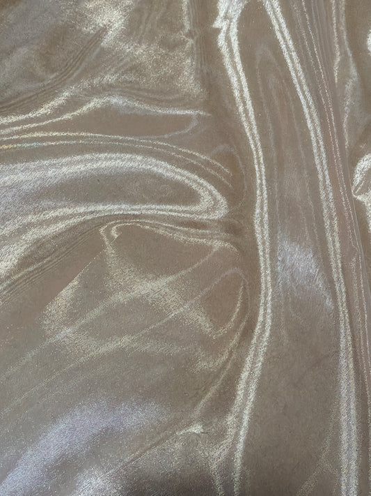 Fabric by the Yard - Mirror Organza - Mocha