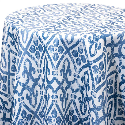 Fabric by the Yard - Poly Print - Borocco - Wedgewood