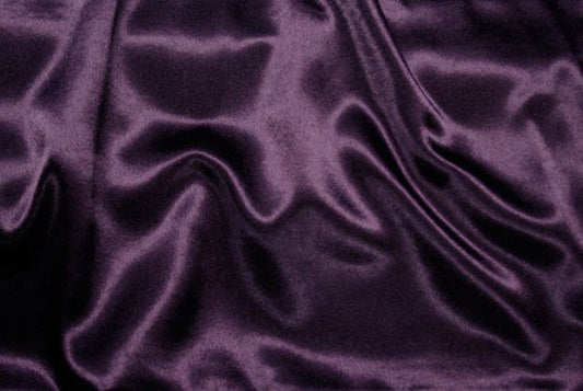 Fabric by the Yard - Crepe Back Satin (Premium) - Plum