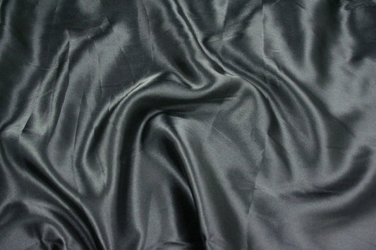 Fabric by the Yard - Charmeuse Satin - Black