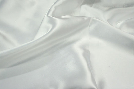 Fabric by the Yard - Charmeuse Satin - White