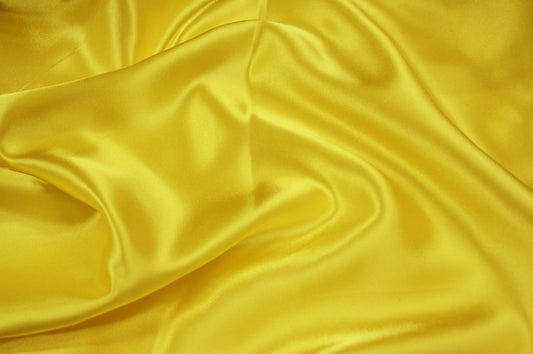 Fabric by the Yard - Charmeuse Satin - Yellow