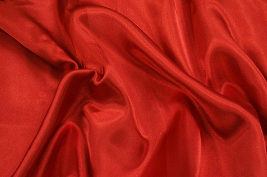 Fabric by the Yard - Charmeuse Satin - Red