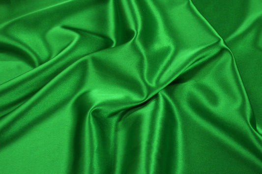 Fabric by the Yard - Charmeuse Satin - Flag Green