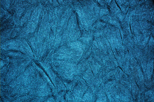 Fabric by the Yard - Crushed Bichon - Teal