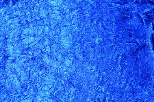 Fabric by the Yard - Crushed Bichon - Royal Blue